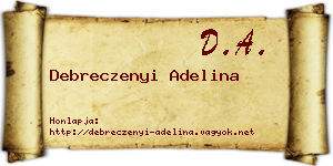 Debreczenyi Adelina névjegykártya